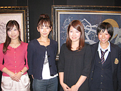 左から長女・徳田奈津子さん、次女・佳菜子さん、三女・喜久子さん、四女・百々子さん