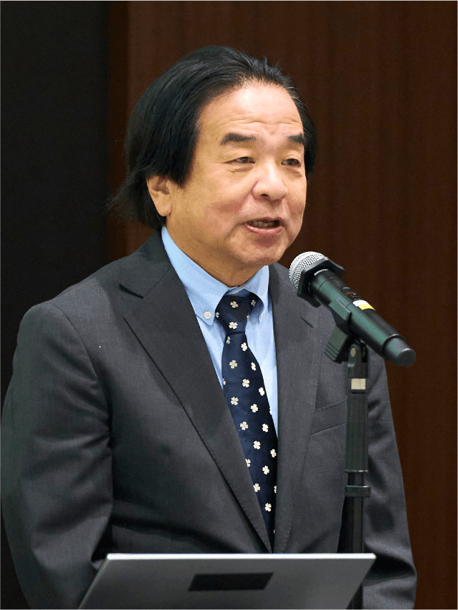 講演する青木定夫先生