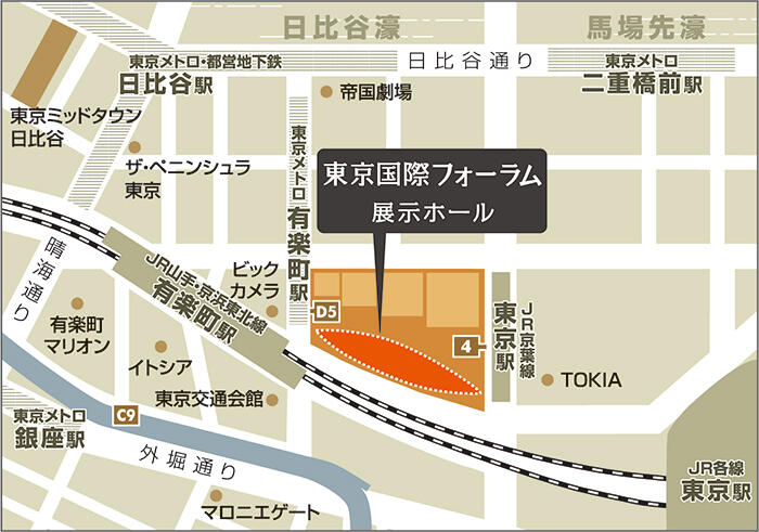 国際フォーラム地図
