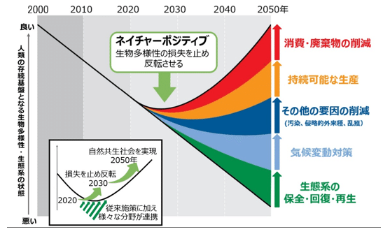 ネイチャーポジティブ グラフ