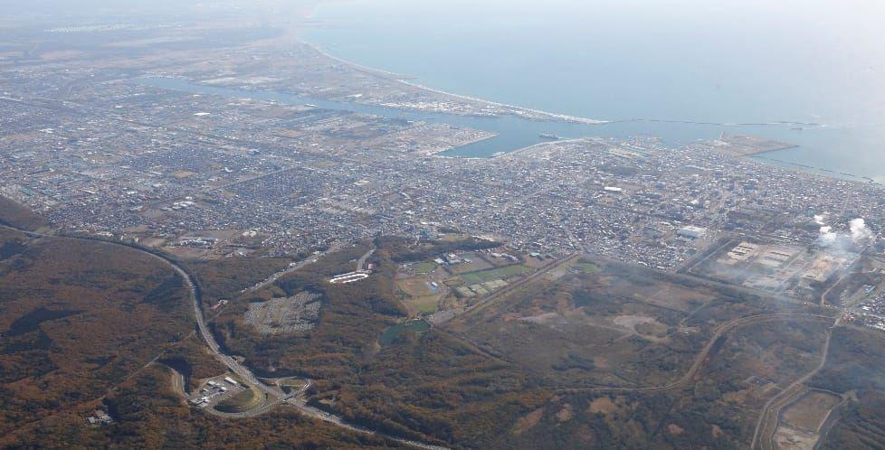プロジェクトが進む苫小牧市（市提供）